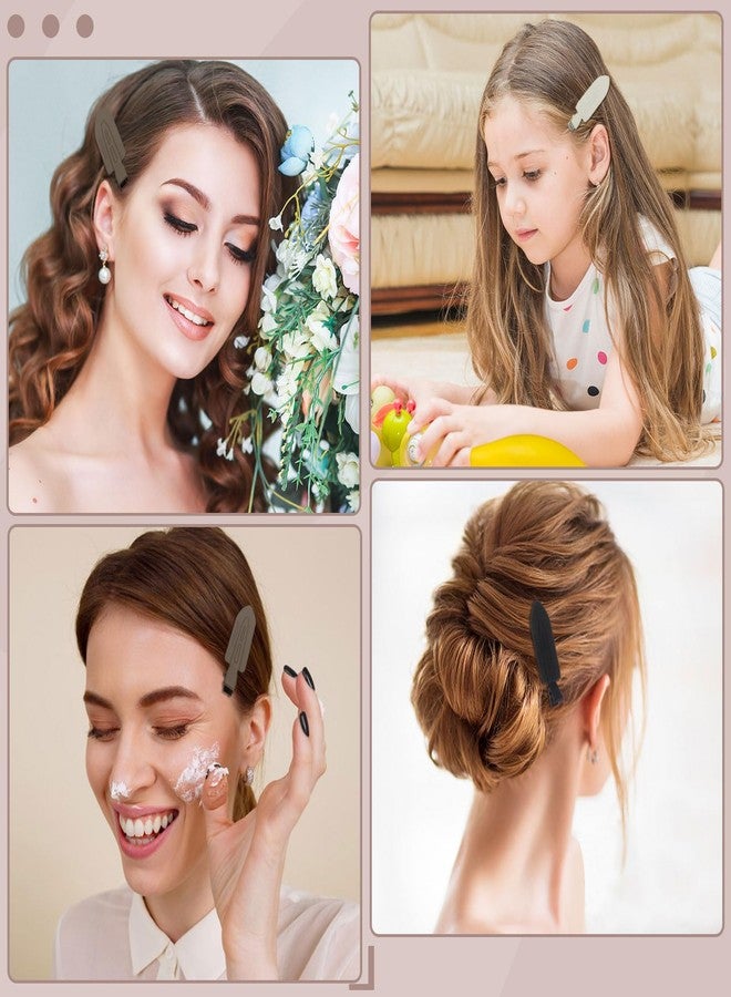 obeoby 12 Pcs No Bend No Crease Hair Clips, Hair Clips Barrettes for Styling for Women Girls Makeup Accessories, Classic - Image 5